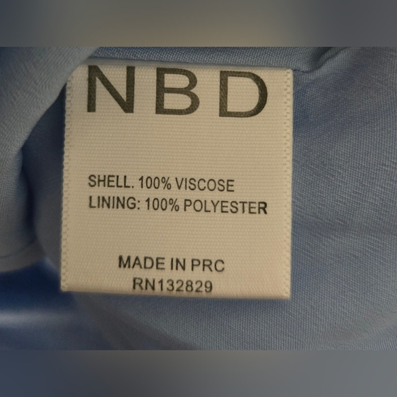 NBD Blue Backless Mini Dress - Picture 4 of 7